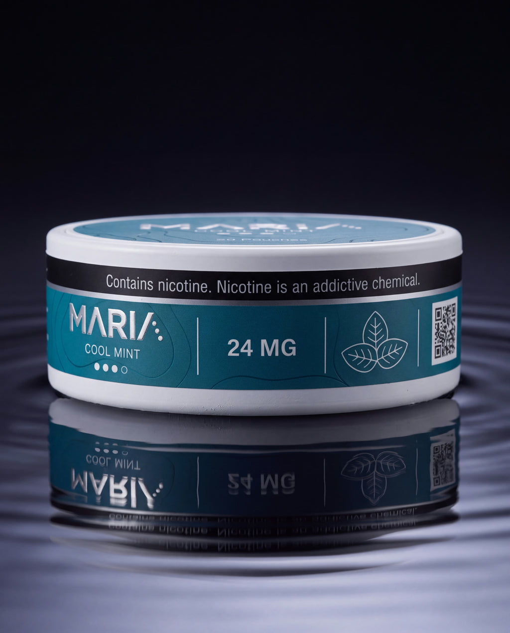 MARIA Cool Mint can, wrap-band detail