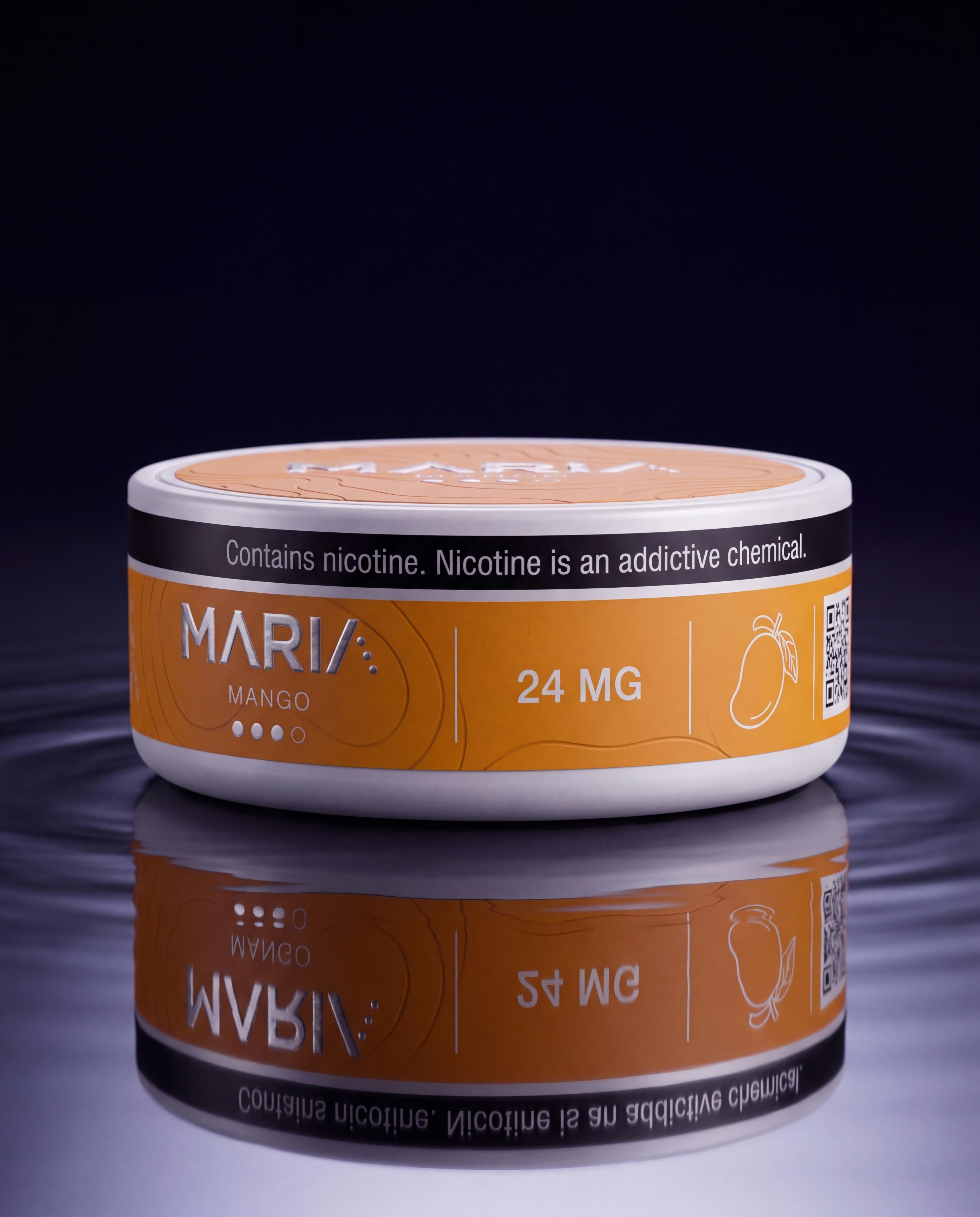 MARIA Mango can, wrap-band detail